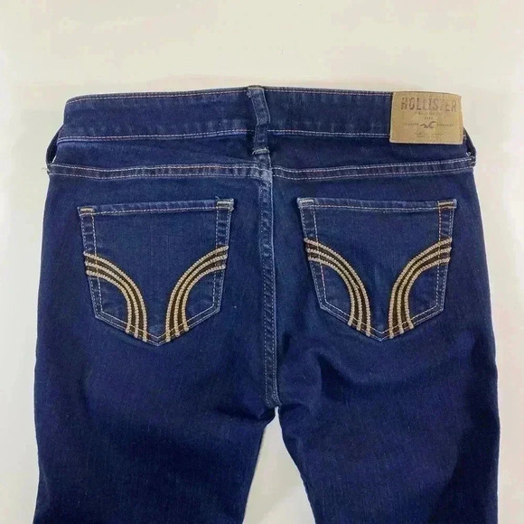 Hollister Skinny Dark Blue Jeans Women's Size 0S 0 Short Petite Jegging - Picture 4 of 11